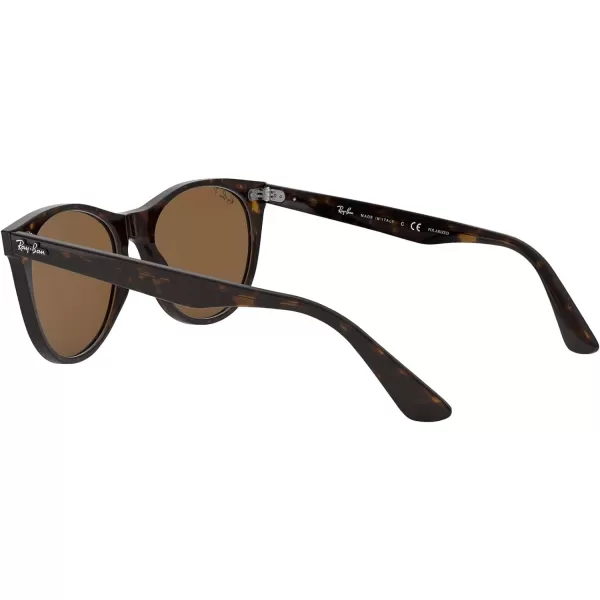 RayBan Rb2185 Wayfarer Ii Round SunglassesTortoiseB15 Brown Polarized