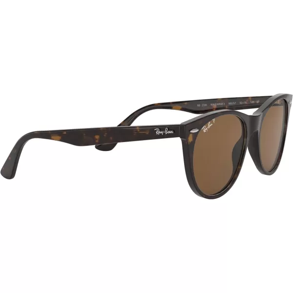 RayBan Rb2185 Wayfarer Ii Round SunglassesTortoiseB15 Brown Polarized