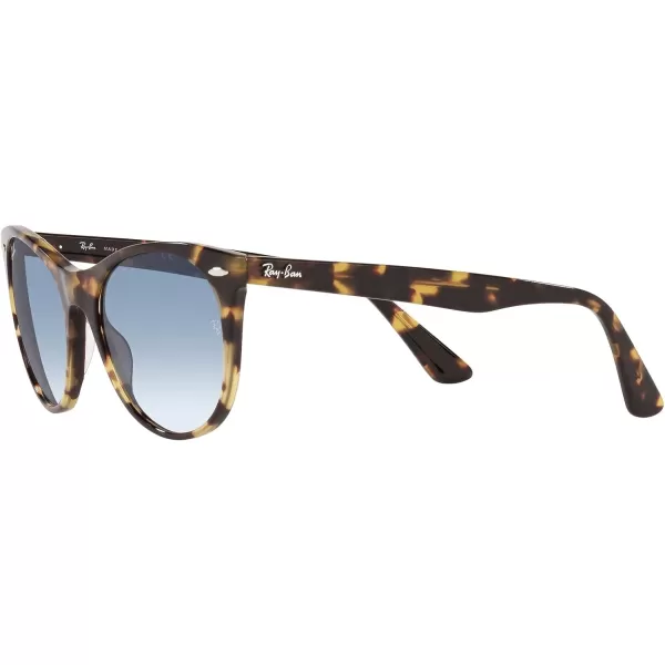 RayBan Rb2185 Wayfarer Ii Round SunglassesYellow HavanaClear Gradient Blue