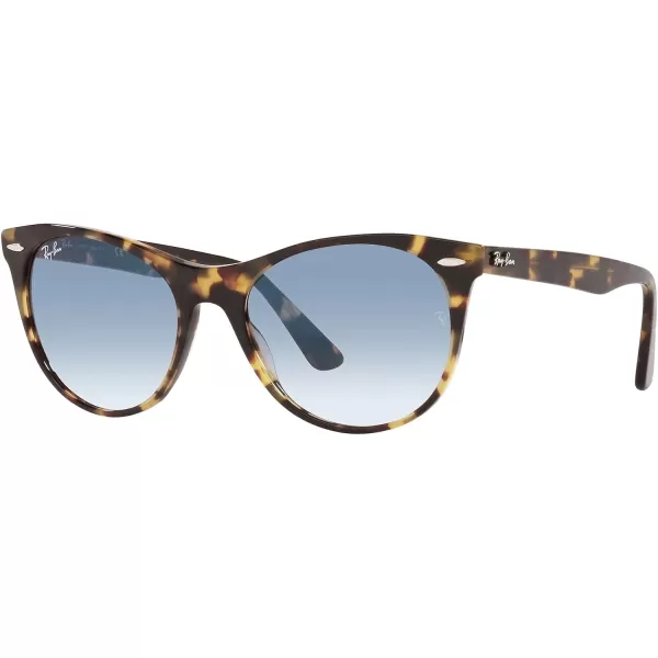 RayBan Rb2185 Wayfarer Ii Round SunglassesYellow HavanaClear Gradient Blue