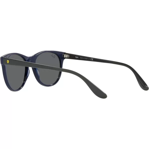 RayBan Rb2202m Scuderia Ferrari Collection Round SunglassesBlueDark Grey