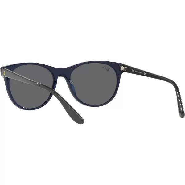 RayBan Rb2202m Scuderia Ferrari Collection Round SunglassesBlueDark Grey