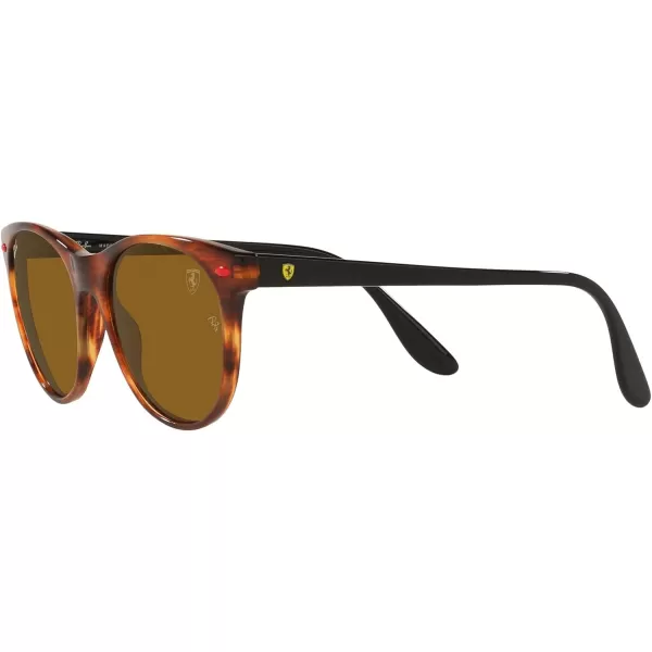 RayBan Rb2202m Scuderia Ferrari Collection Round SunglassesHavanaBrown