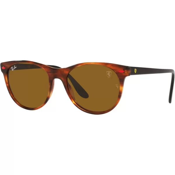 RayBan Rb2202m Scuderia Ferrari Collection Round SunglassesHavanaBrown