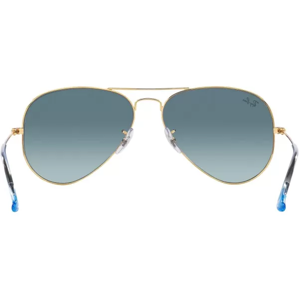 RayBan Rb3025 Classic AviatorGoldBlue Gradient Grey