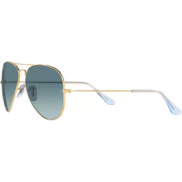 RayBan Rb3025 Classic AviatorGoldBlue Gradient Grey