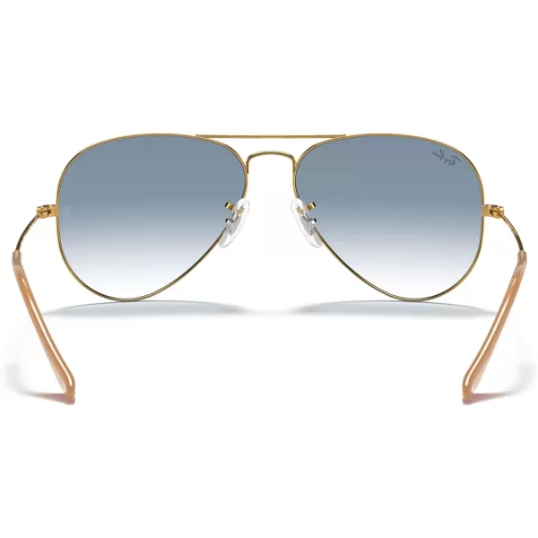 RayBan Rb3025 Classic AviatorGoldClear Gradient Blue