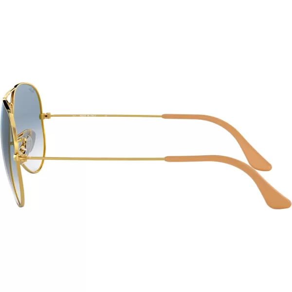 RayBan Rb3025 Classic AviatorGoldClear Gradient Blue