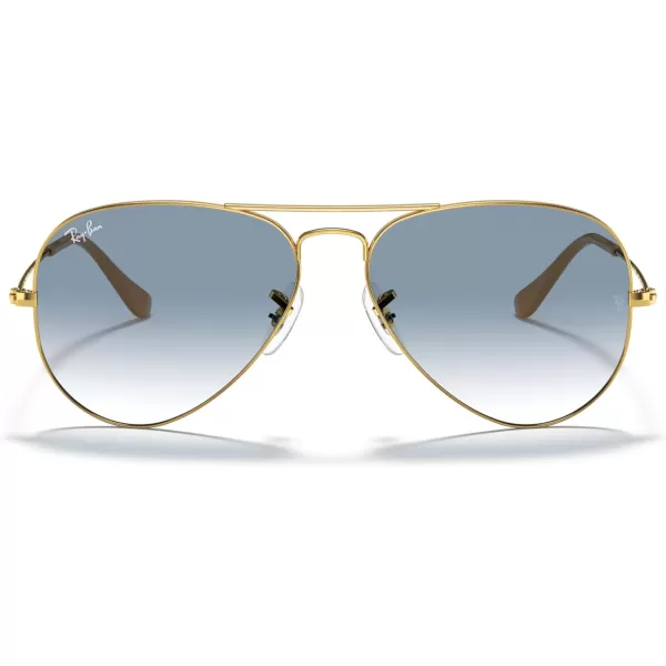 RayBan Rb3025 Classic AviatorGoldClear Gradient Blue