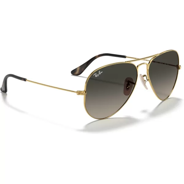 RayBan Rb3025 Classic AviatorGoldLight Grey Gradient Dark Grey