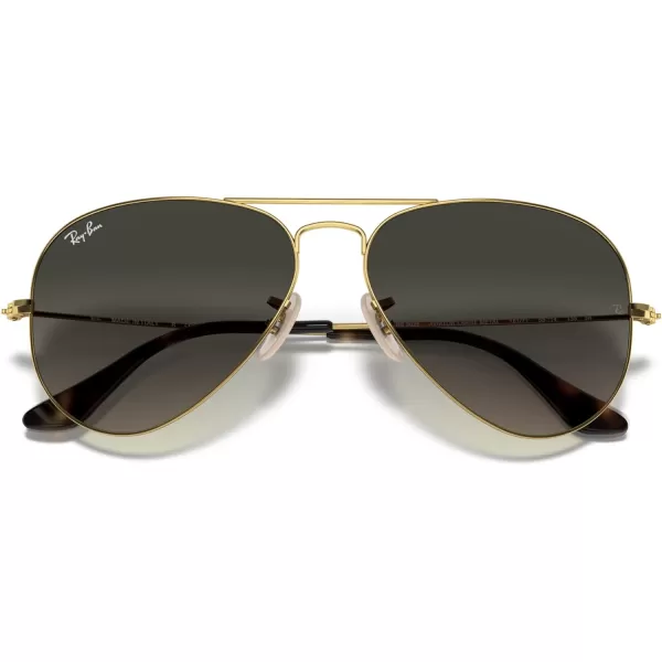 RayBan Rb3025 Classic AviatorGoldLight Grey Gradient Dark Grey