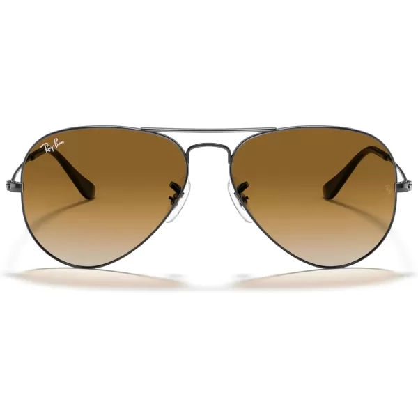 RayBan Rb3025 Classic AviatorGunmetalClear Gradient Brown