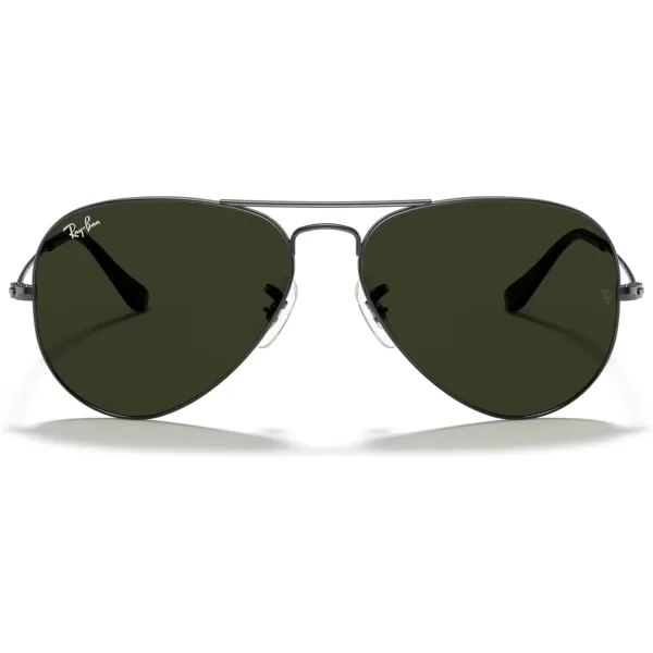 RayBan Rb3025 Classic AviatorGunmetalG15 Green