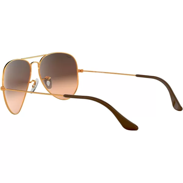 RayBan Rb3025 Classic AviatorLight BronzePink Gradient Brown