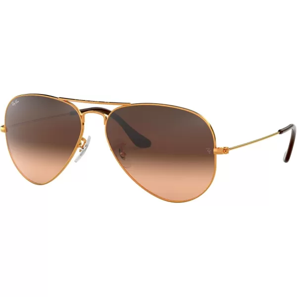 RayBan Rb3025 Classic AviatorLight BronzePink Gradient Brown