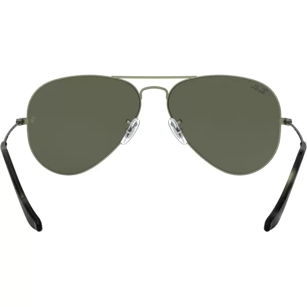 RayBan Rb3025 Classic AviatorSand Transparent GreenG15 Green