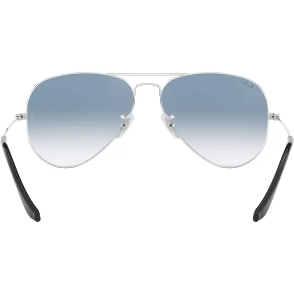 RayBan Rb3025 Classic AviatorSilverClear Gradient Blue