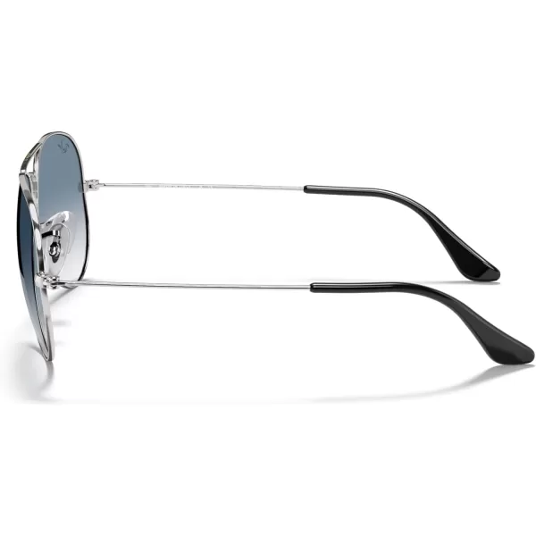 RayBan Rb3025 Classic AviatorSilverClear Gradient Blue