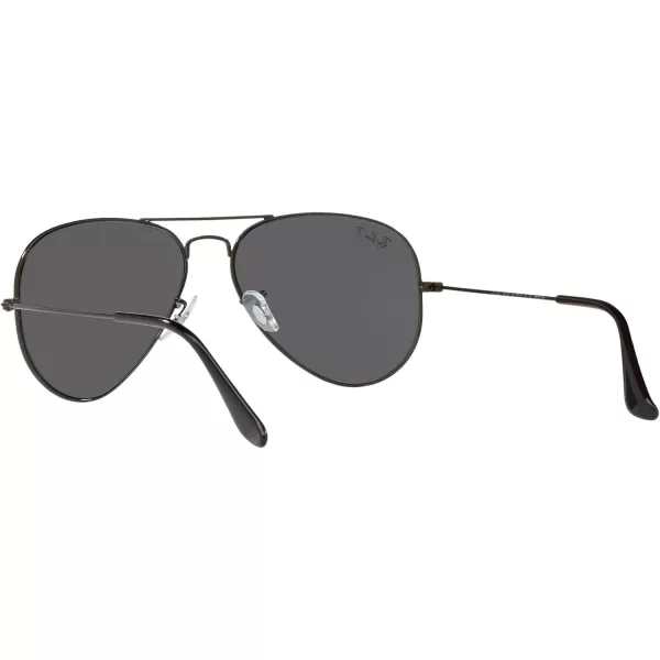 RayBan Rb3025 Classic Polarized Aviator SunglassesBlackPolarized Black