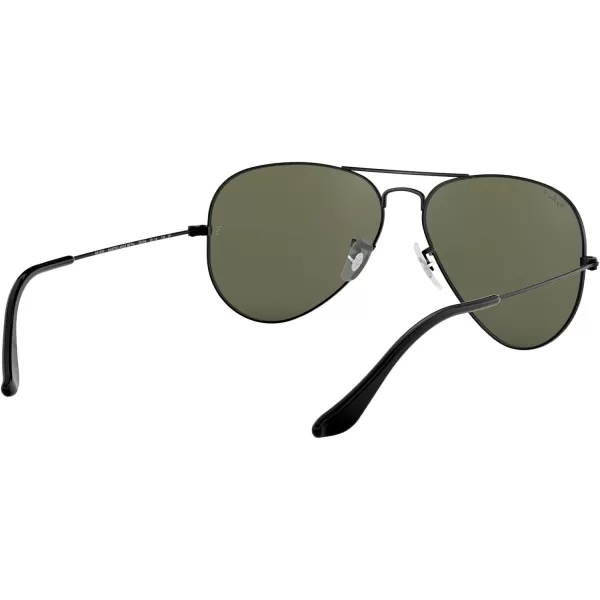 RayBan Rb3025 Classic Polarized Aviator SunglassesBlackPolarized G15 Green