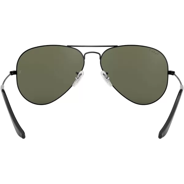 RayBan Rb3025 Classic Polarized Aviator SunglassesBlackPolarized G15 Green