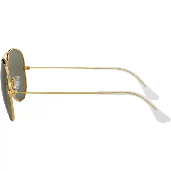 RayBan Rb3025 Classic Polarized Aviator SunglassesGoldGreen Polarized