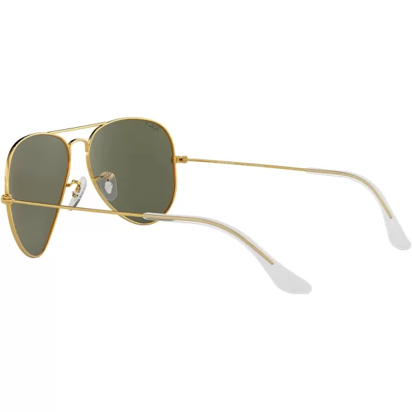 RayBan Rb3025 Classic Polarized Aviator SunglassesGoldGreen Polarized