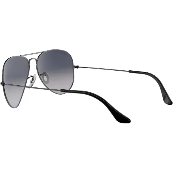 RayBan Rb3025 Classic Polarized Aviator SunglassesGunmetalPolarized Blue Gradient Grey