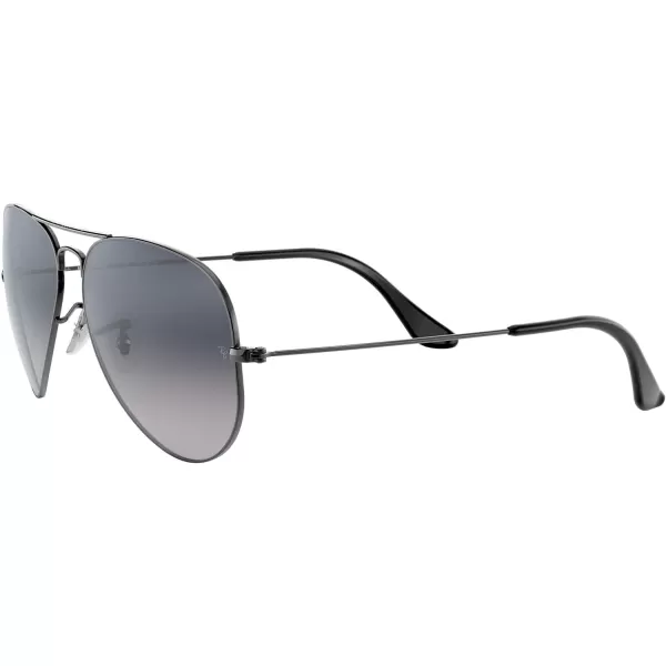 RayBan Rb3025 Classic Polarized Aviator SunglassesGunmetalPolarized Blue Gradient Grey