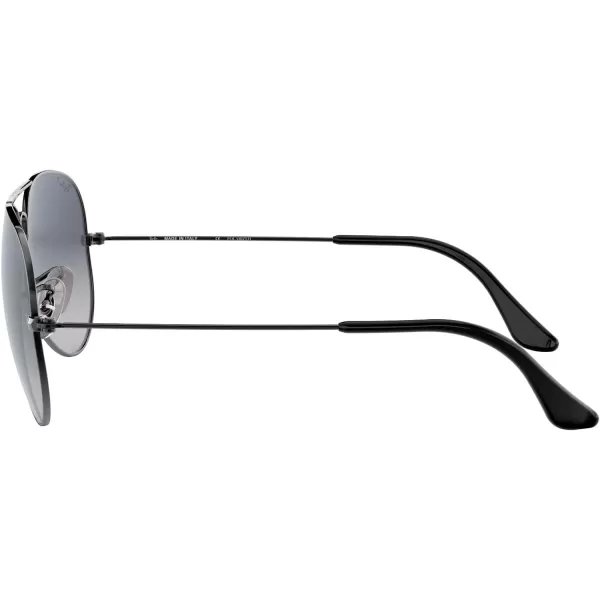RayBan Rb3025 Classic Polarized Aviator SunglassesGunmetalPolarized Blue Gradient Grey