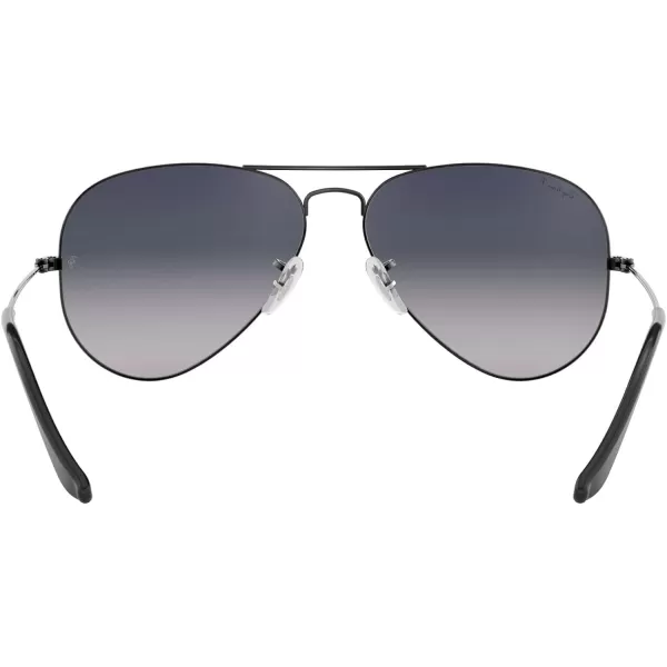RayBan Rb3025 Classic Polarized Aviator SunglassesGunmetalPolarized Blue Gradient Grey