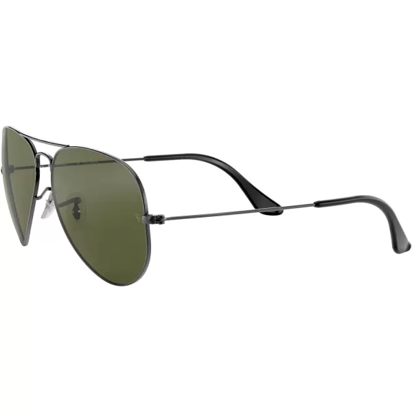 RayBan Rb3025 Classic Polarized Aviator SunglassesGunmetalPolarized G15 Green