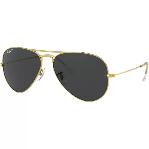 RayBan Rb3025 Classic Polarized Aviator SunglassesLegend GoldPolarized Black