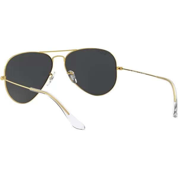 RayBan Rb3025 Classic Polarized Aviator SunglassesLegend GoldPolarized Black