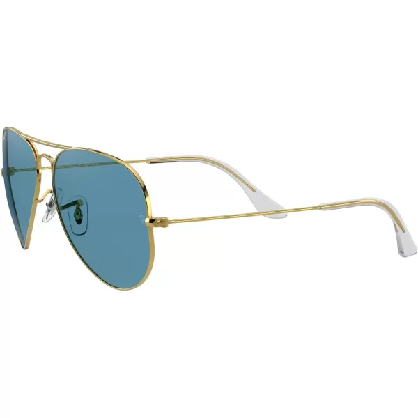 RayBan Rb3025 Classic Polarized Aviator SunglassesLegend GoldPolarized Blue