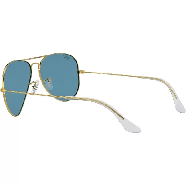 RayBan Rb3025 Classic Polarized Aviator SunglassesLegend GoldPolarized Blue