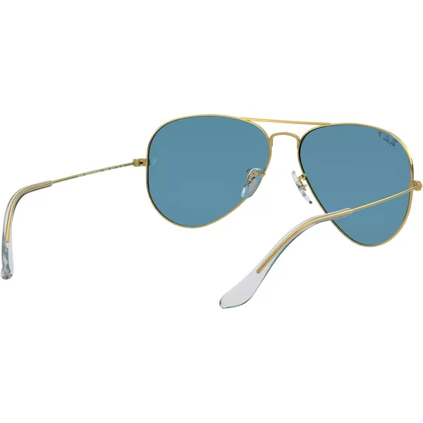 RayBan Rb3025 Classic Polarized Aviator SunglassesLegend GoldPolarized Blue