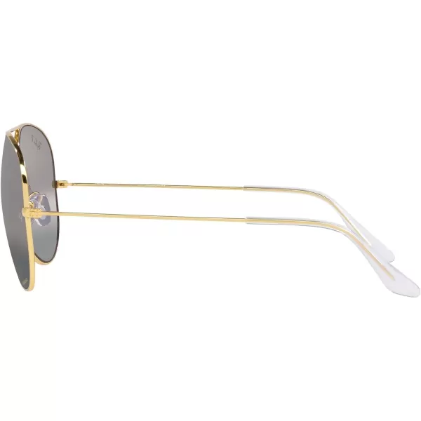 RayBan Rb3025 Classic Polarized Aviator SunglassesLegend GoldPolarized Clear Gradient Dark Grey