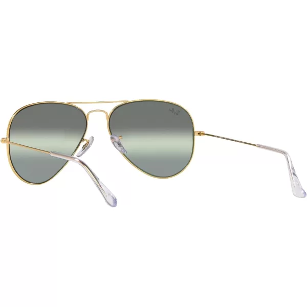 RayBan Rb3025 Classic Polarized Aviator SunglassesLegend GoldPolarized Gradient Dark Green Mirrored