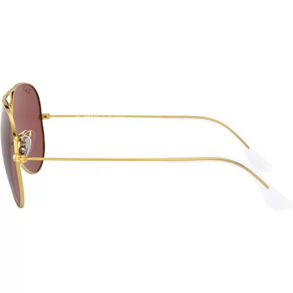 RayBan Rb3025 Classic Polarized Aviator SunglassesLegend GoldPolarized Purple