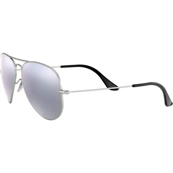 RayBan Rb3025 Classic Polarized Aviator SunglassesMatte SilverPolarized Dark Grey Mirror