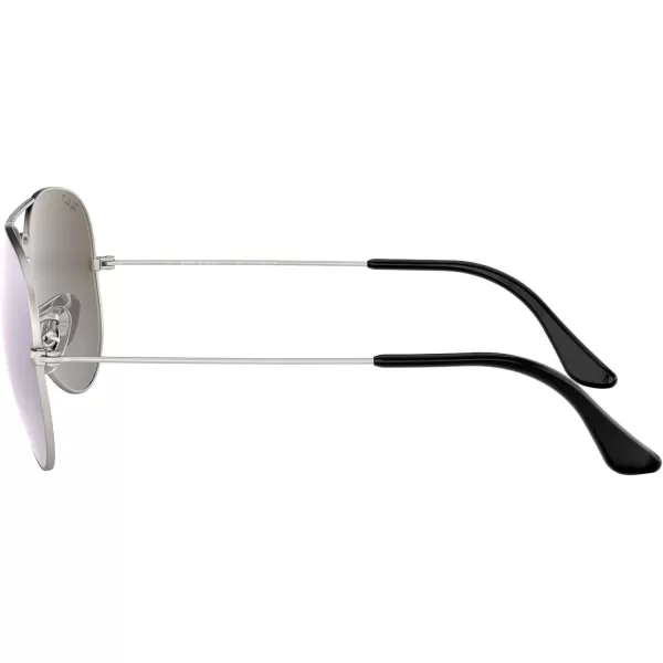 RayBan Rb3025 Classic Polarized Aviator SunglassesMatte SilverPolarized Dark Grey Mirror
