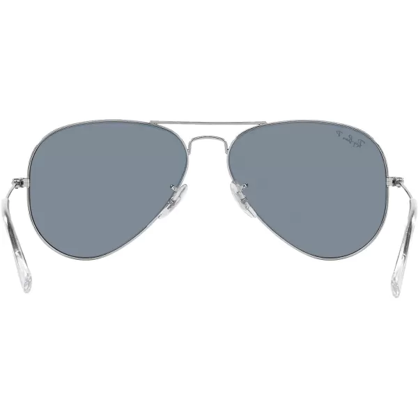 RayBan Rb3025 Classic Polarized Aviator SunglassesSilverPolarized Blue