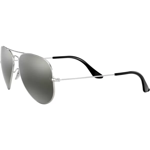 RayBan Rb3025 Classic Polarized Aviator SunglassesSilverPolarized Grey Mirrored Silver