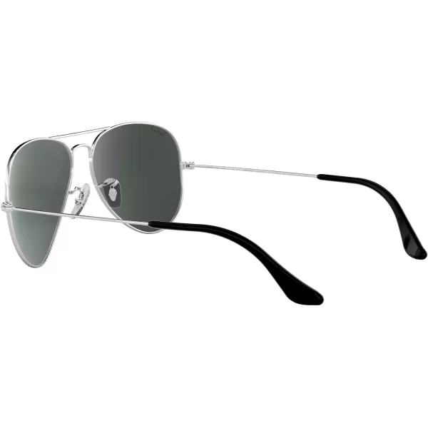 RayBan Rb3025 Classic Polarized Aviator SunglassesSilverPolarized Grey Mirrored Silver