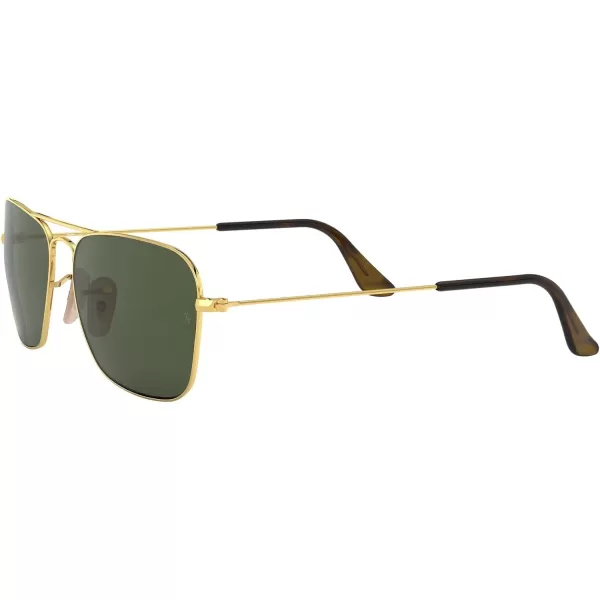 RayBan Rb3136 Caravan Square SunglassesGold HavanaG15 Green