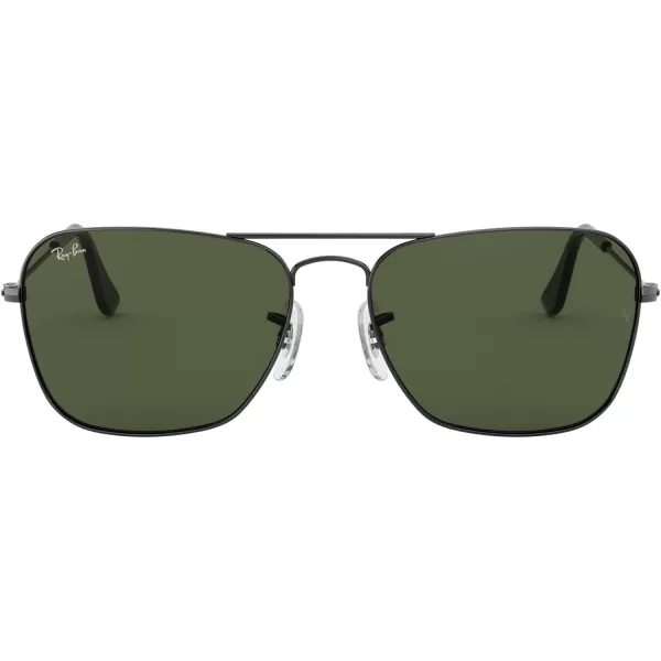 RayBan Rb3136 Caravan Square SunglassesGunmetalG15 Green