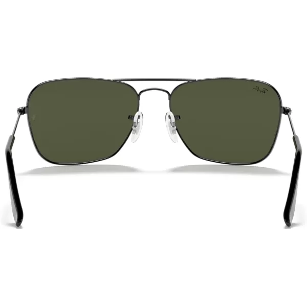 RayBan Rb3136 Caravan Square SunglassesGunmetalG15 Green