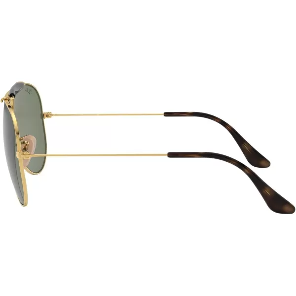 RayBan Rb3138 Shooter Aviator SunglassesGold HavanaG15 Green