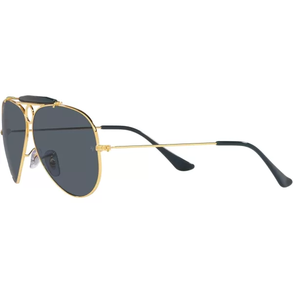 RayBan Rb3138 Shooter Aviator SunglassesLegend GoldBlue